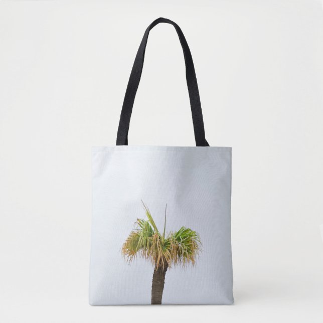 Tote Bag Photo de palmier brun et vert (Devant)