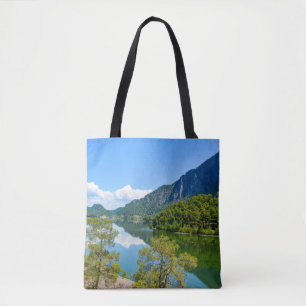 Tote Bag Photo de réflexion sur la montagne du lac pittores