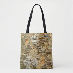 Tote Bag Photo d'écorce naturelle pour les amoureux de la n