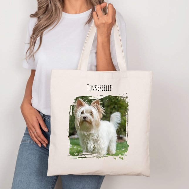 Tote Bag Photo Dog Pet avec nom (Créateur téléchargé)
