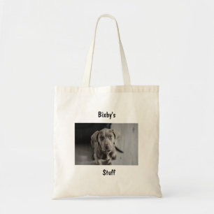 Tote Bag Photo et nom personnalisé du chien