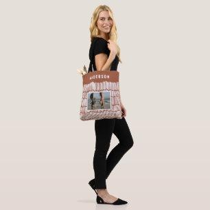 Tote Bag Photo graphique minima moderne terracotta