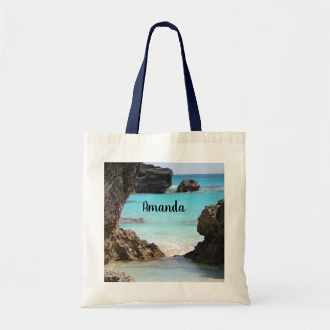 Tote Bag Photo Island Coast & Tropical Sea (Devant)