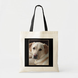Tote Bag Photo jaune multipliée pure de chien de