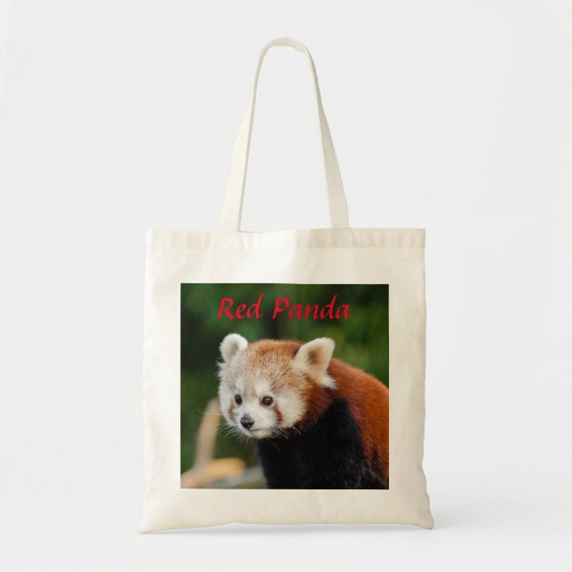 Tote Bag Photo mignonne de Panda roux (Devant)