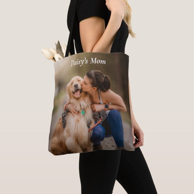 Tote Bag Photo personnalisée à deux côtés de la maman du ch (De près)