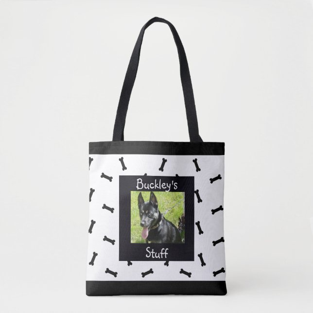 Tote Bag Photo personnalisée d'animal familier (Devant)