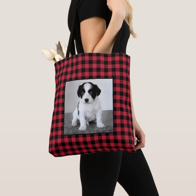 Tote Bag Photo personnalisée Motif de contrôle du buffle no (De près)
