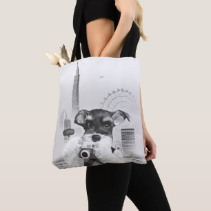 Tote Bag Photographe Urbain : Schnauzer à Taipei City