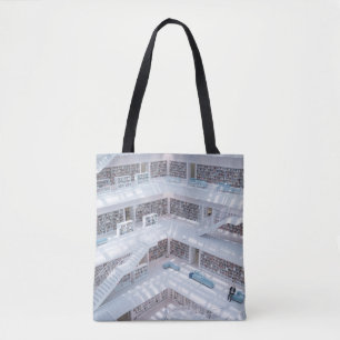 TOTE BAG PHOTOGRAPHIE DE BIBLIOTHÈQUE DE HAUTE AUGMENTATIO