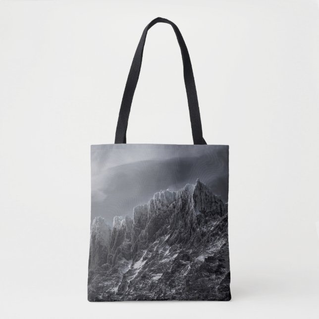 TOTE BAG PHOTOGRAPHIE DE LA MONTAGNE À GRANDE ÉCHELLE (Devant)