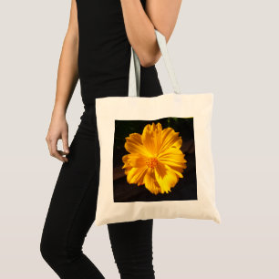 Tote Bag Photographie de macro à fleurs dorées