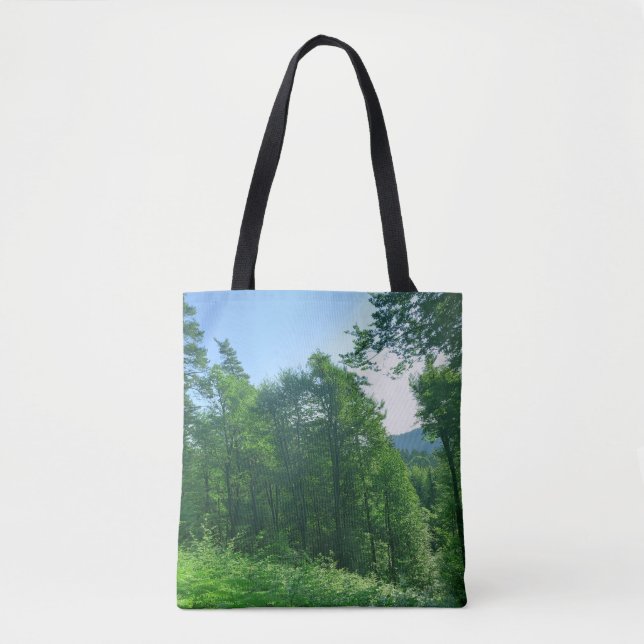 Tote Bag Photographie du paysage de la forêt verte (Devant)