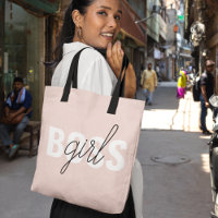Phrase moderne Pastel Rose fille Boss Phrase