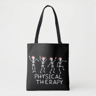 Tote Bag Physiothérapeute squelette de Noël étudiant en DPT
