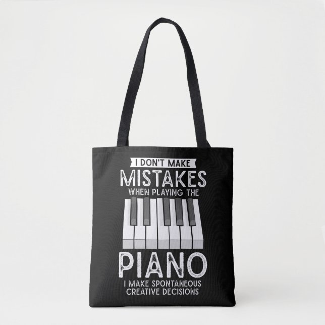 Tote Bag Pianiste créatif et musicien de piano amateur de m (Devant)