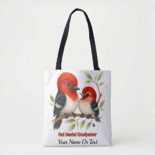 Tote Bag Pic à tête rouge