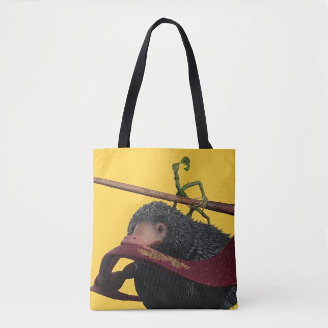 Tote Bag Pickett & Teddy avec baguette et Cravate (Devant)