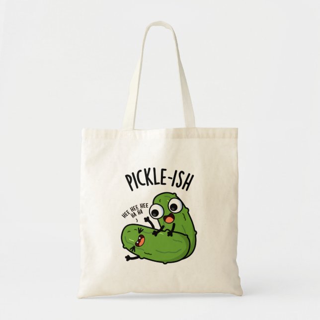 Tote Bag Pickle Ticklish Drôle Pickle Puns (Devant)
