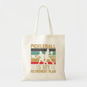 Tote Bag Pickleball Est Mon Plan De Retraite Drôle Pickleba