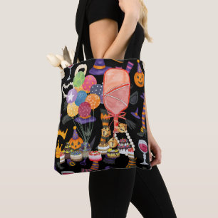Tote Bag Pickleball Halloween