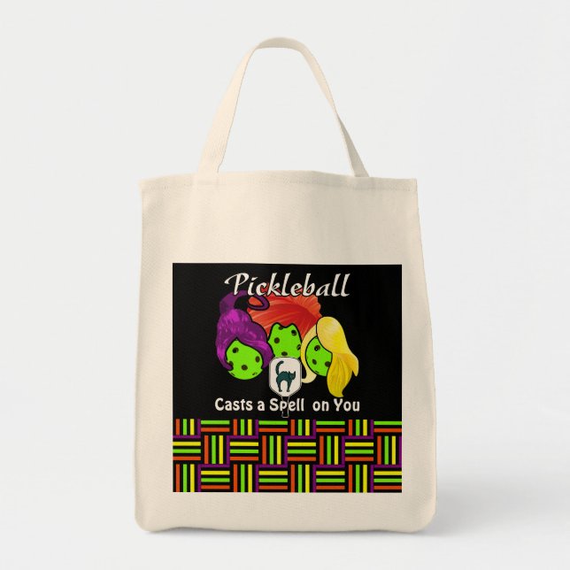 Tote Bag Pickleball Sister Witches Halloween (Devant)