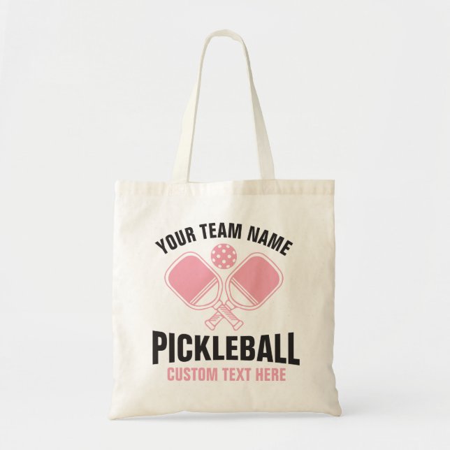 Tote Bag Pickleball Team Club Pickleball Player (Devant)