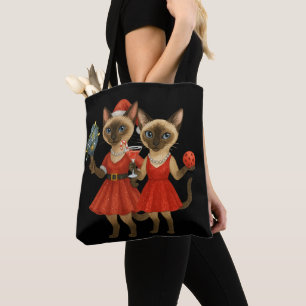 Tote Bag Pickleball thème de Noël pour les Amoureux de les 