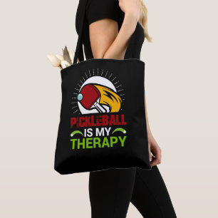 Tote Bag Pickleball Therapy : une fuite joueuse à la cour