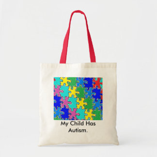 Tote Bag pièce du puzzle de l'autisme 40