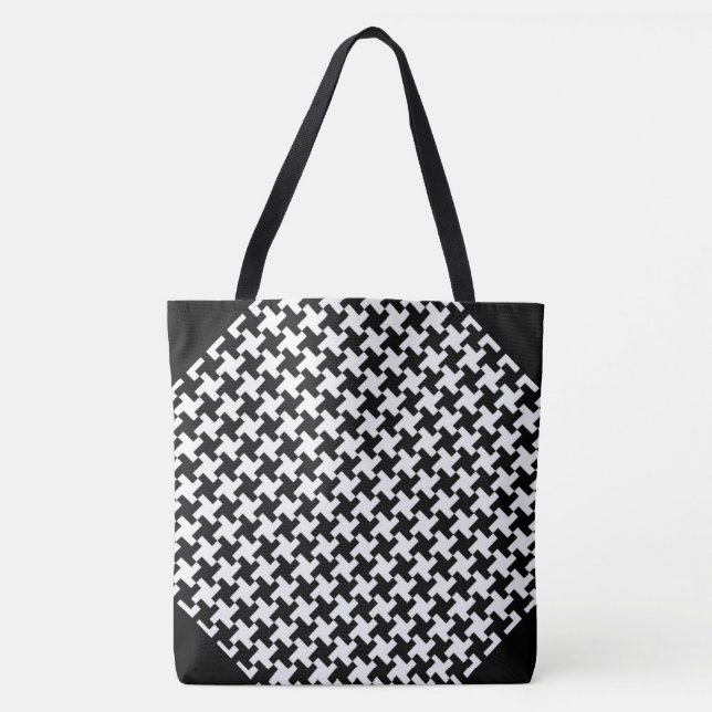 Tote Bag Pied de Poule (Devant)