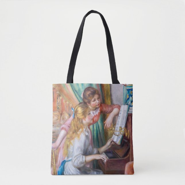 Tote Bag Pierre Auguste Renoir - Jeunes filles au piano (Devant)