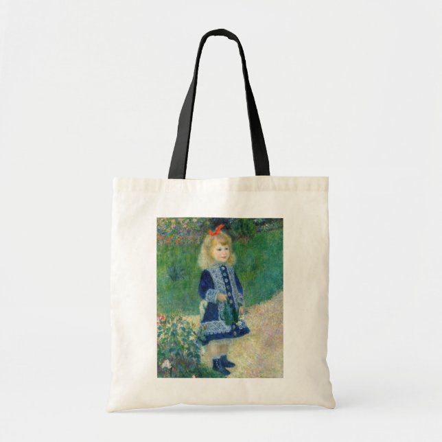 Tote Bag Pierre-Auguste Renoir - Une fille avec une canne d (Devant)
