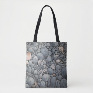 Tote Bag Pierres de plage Coques Galets Rochers Peinture Ar