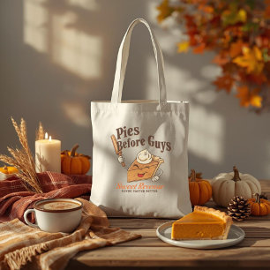 Tote Bag Pies Avant Les Gars - Drôle Thanksgiving Dessert P