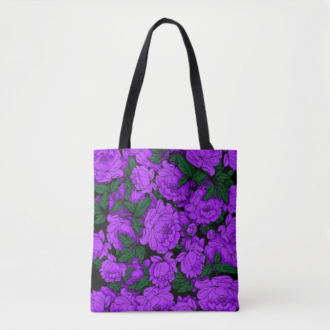 Tote Bag Pies pourpres (Devant)