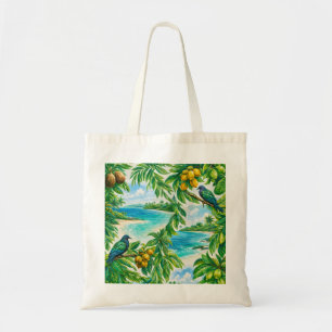 Tote Bag Pigeon des îles Nicobar tropicales plage
