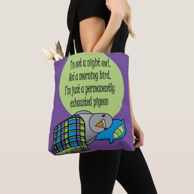 Tote Bag Pigeon épuisé (De près)