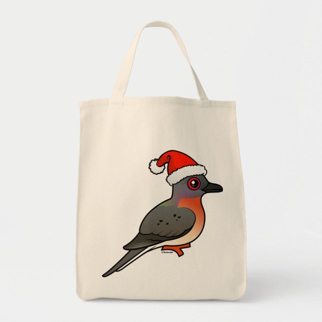Tote Bag Pigeon Père Noël (Devant)