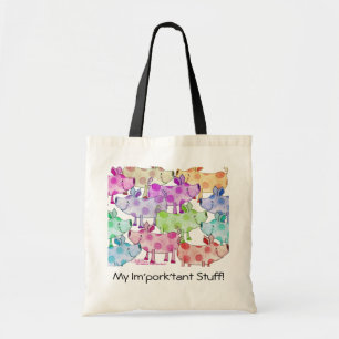 Tote Bag Piggy Collage