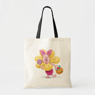 Tote Bag Piglet en costume de fleurs