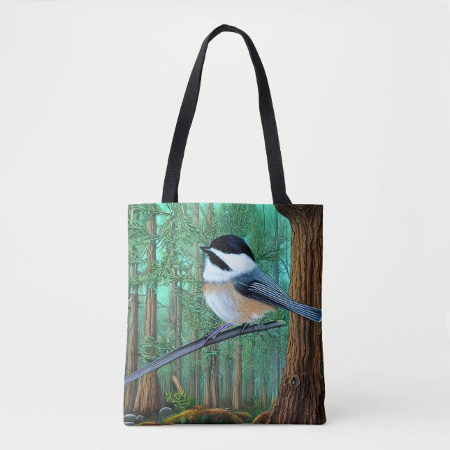 Tote Bag Pin À feuillage persistant rustique (Devant)