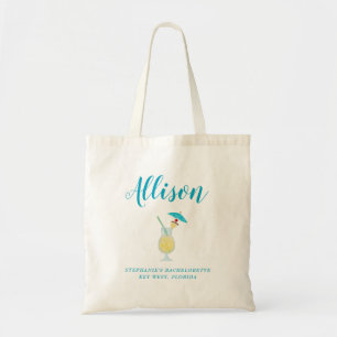 Tote Bag Piña Colada Mariage tropical Bridesmaid