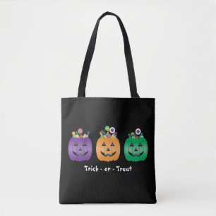 Tote Bag Pince À Bonbons Jack-o'-lantern Halloween Ou Trait