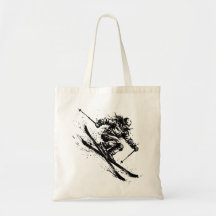 Pinceau Art Snowboard - Femme Skieuse - Sans Logo