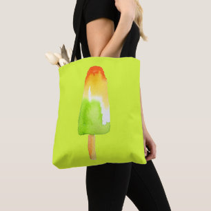 Tote Bag Pine Lime popsicle pop art nourriture mignonne