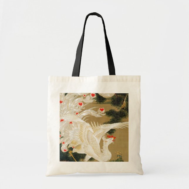 Tote Bag Pine Tree & Phoenix (Coeur d'Amour Phoenix), Jakuc (Devant)
