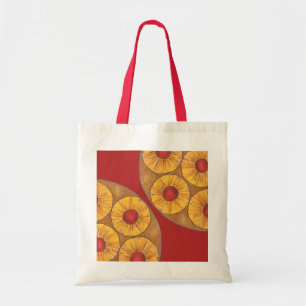 Tote Bag Pineappa Upside Down Cake Cherry Foodie Fourre-tou