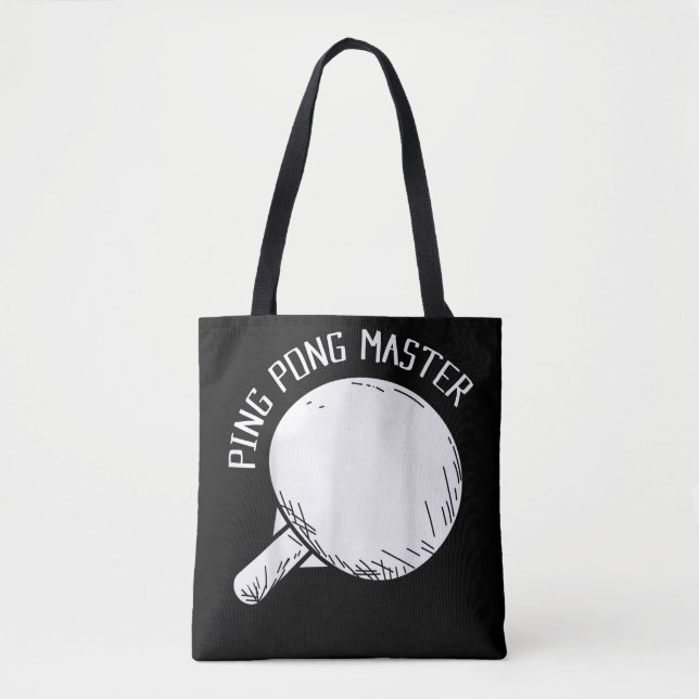 Tote Bag Ping Pong Master Drôle Dire Tennis De Table (Devant)
