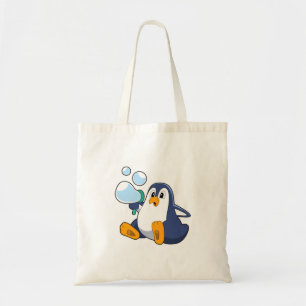 Tote Bag Pingouin avec bulles de savon.PNG